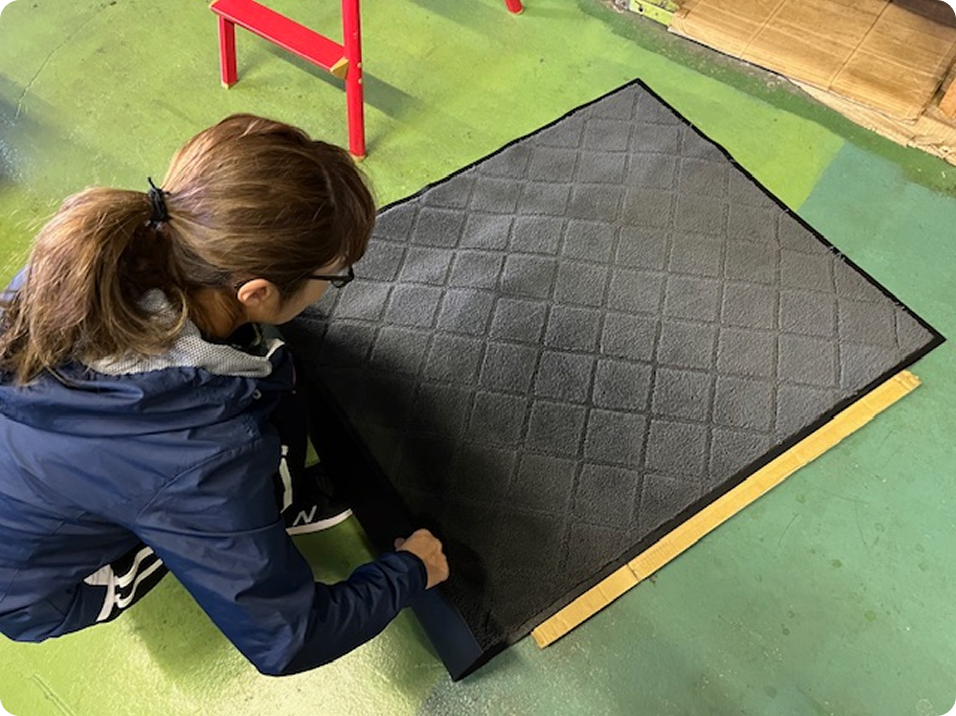 レンタルマットの施工例